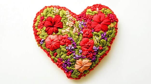 ručne vyšívaný kvetinový kruh